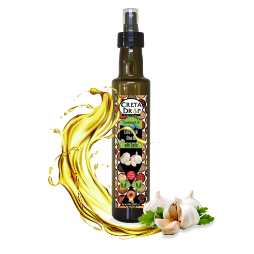 Oliwa z Oliwek w Sprayu Extra Virgin z Czosnkiem
